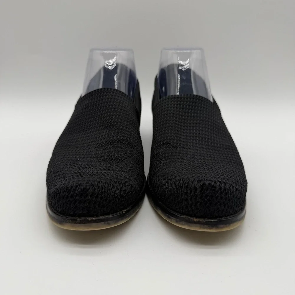 Donald J Pliner Women's Mesh Slip On Loafers Low Block Heels Black Size 9.5